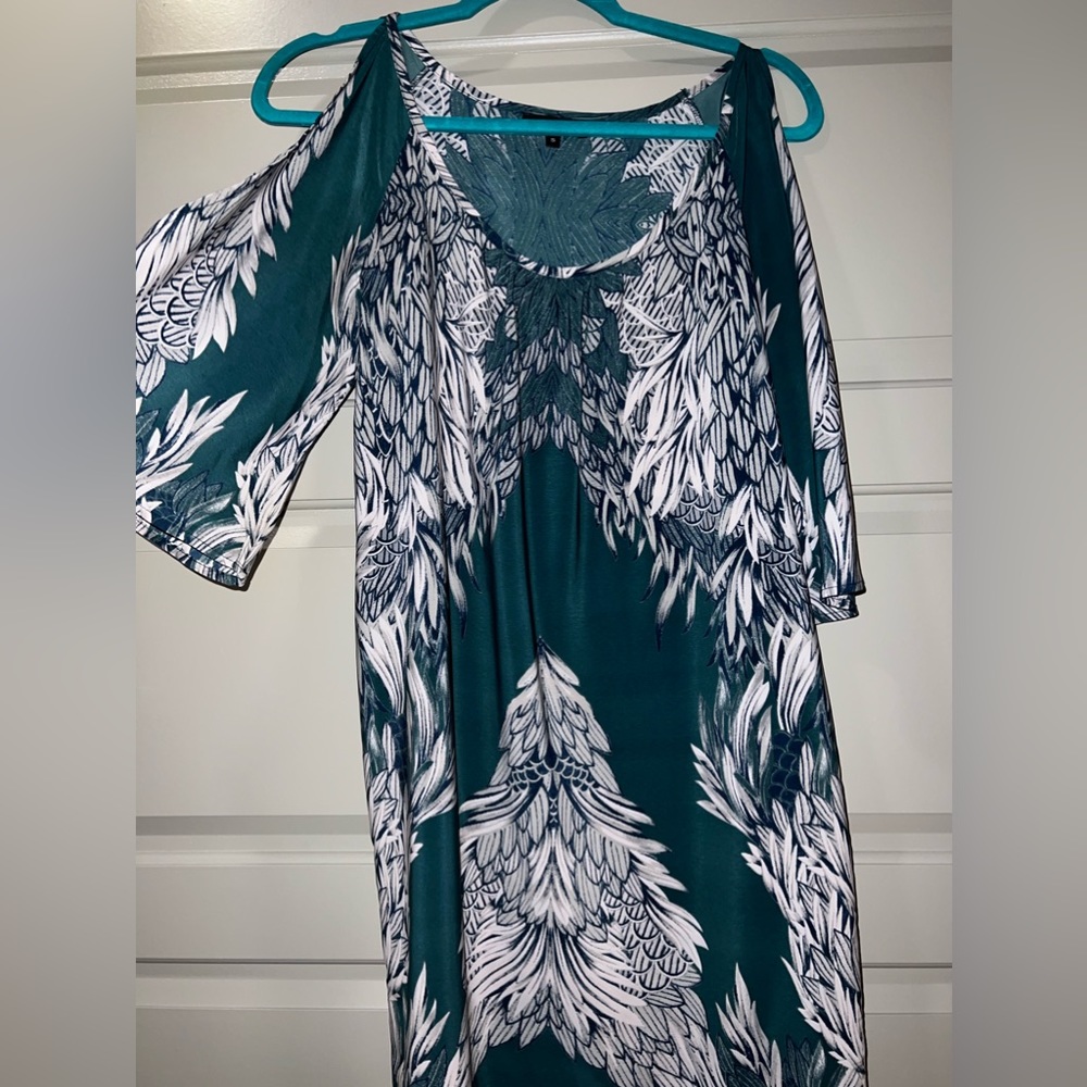 GLAM Green Pattern Dress